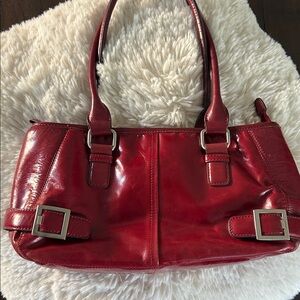 Vintage Y2K Elegant Red Leather Handbag